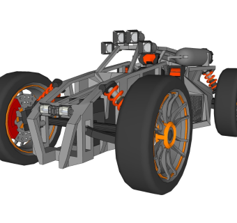 超精细汽车模型 改装车 dune bugy